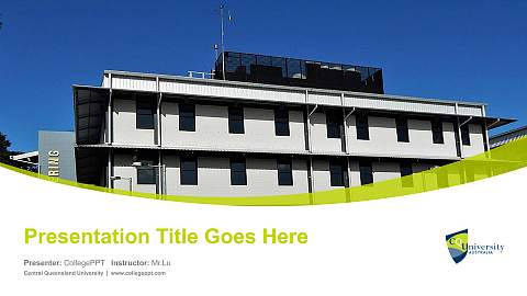 Central Queensland University Course/Courseware Creation PPT Template