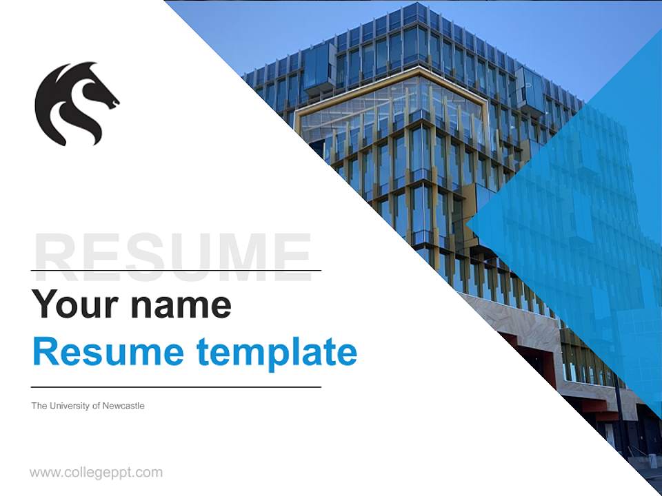 The University of Newcastle Resume PPT Template4:3 ratio PPT effect preview image5