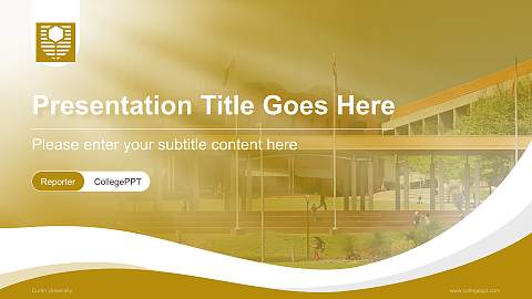 Curtin University Lecture Sharing and Networking Event PPT Template