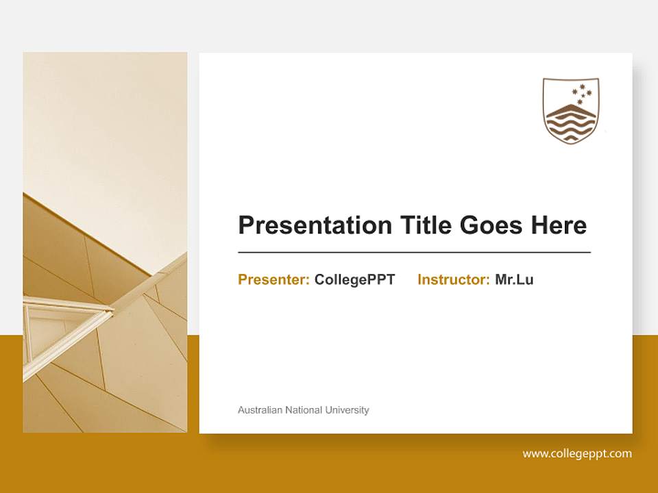 Australian National University General Purpose PPT Template4:3 ratio PPT effect preview image6