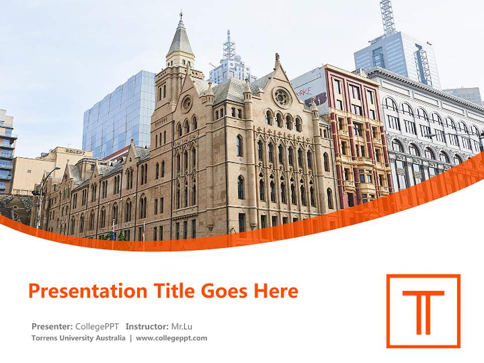 Torrens University Australia Course/Courseware Creation PPT Template4:3 ratio PPT effect preview image5