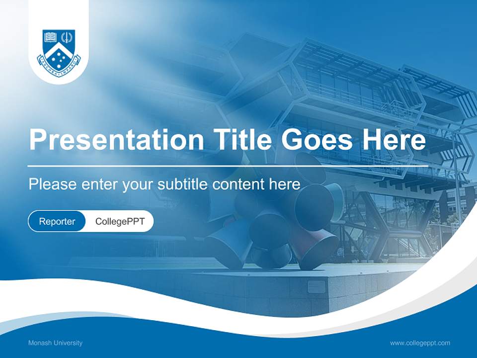 Monash University Lecture Sharing and Networking Event PPT Template4:3 ratio PPT effect preview image4