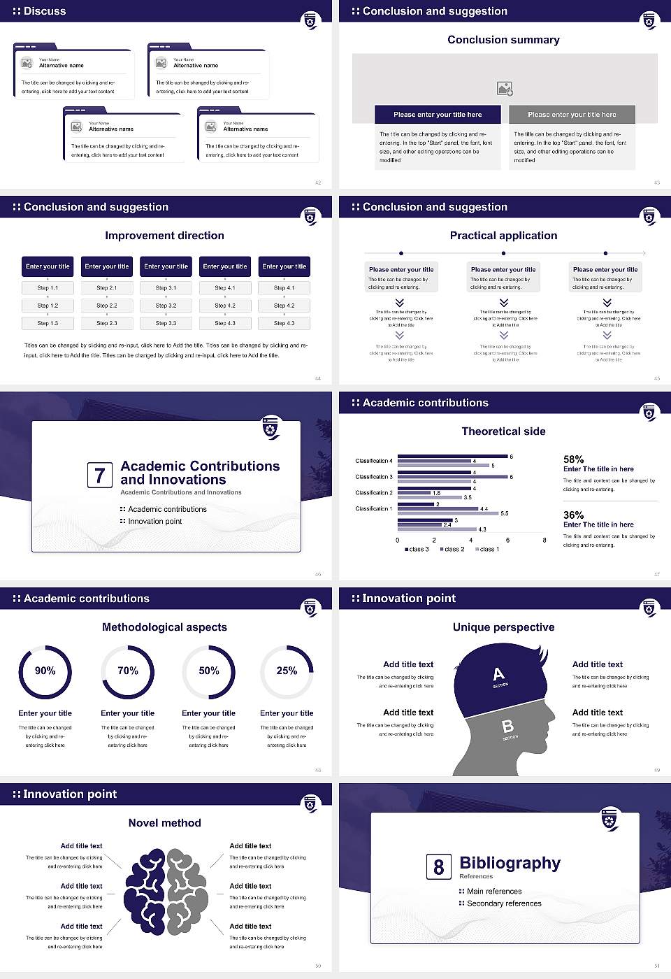 Charles Darwin University Graduation Thesis Defense PPT Template16:9 ratio PPT effect preview image6