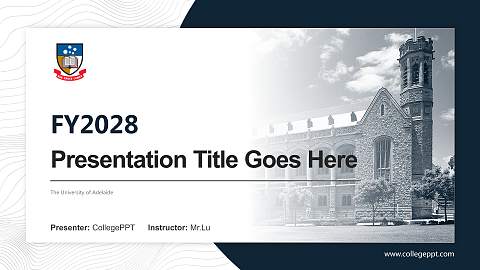 The University of Adelaide Academic Presentation/Research Findings Report PPT Template