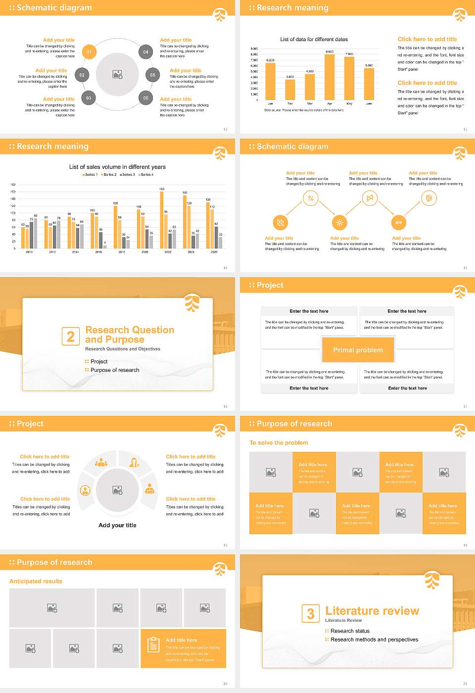 University of Southern Queensland Graduation Thesis Defense PPT Template16:9 ratio PPT effect preview image3