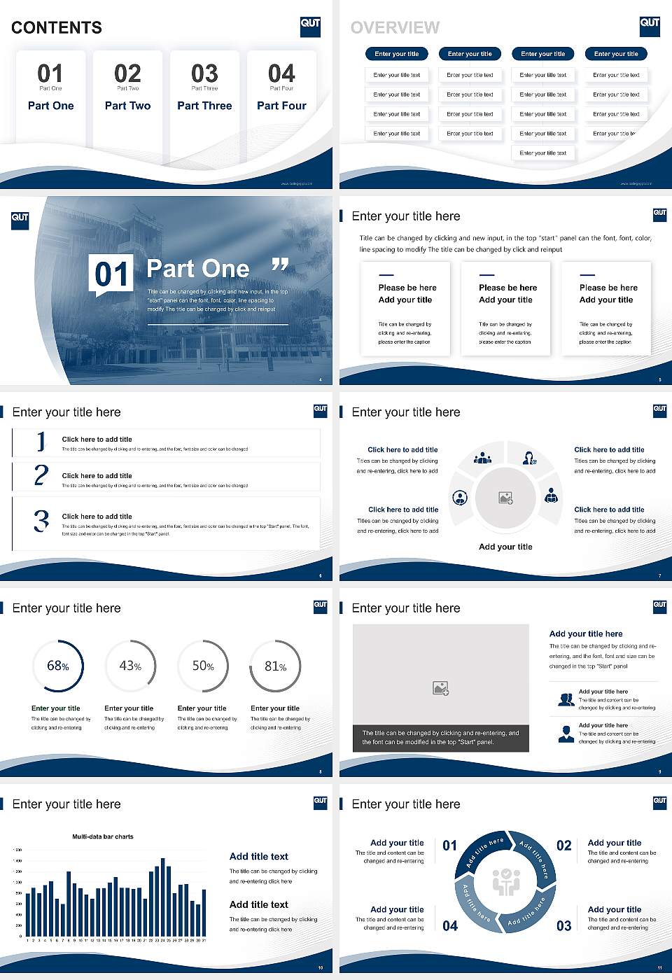 Queensland University of Technology Lecture Sharing and Networking Event PPT Template16:9 ratio PPT effect preview image2