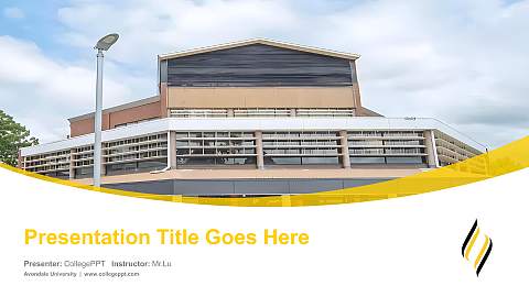 Avondale University Course/Courseware Creation PPT Template