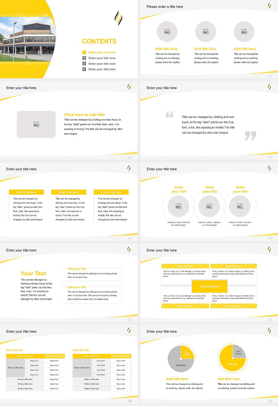 Avondale University Course/Courseware Creation PPT Template16:9 ratio PPT effect preview image2