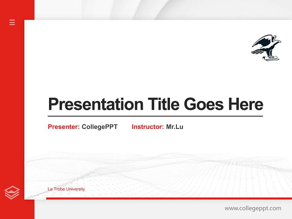 La Trobe University Thesis Proposal/Graduation Defense PPT Template4:3 ratio PPT effect preview image5