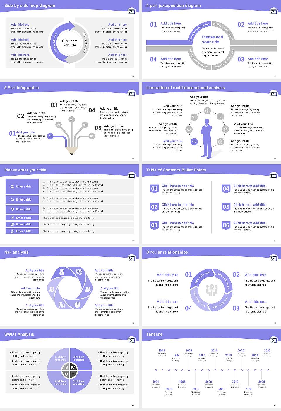Edith Cowan University Academic Presentation/Research Findings Report PPT Template16:9 ratio PPT effect preview image3