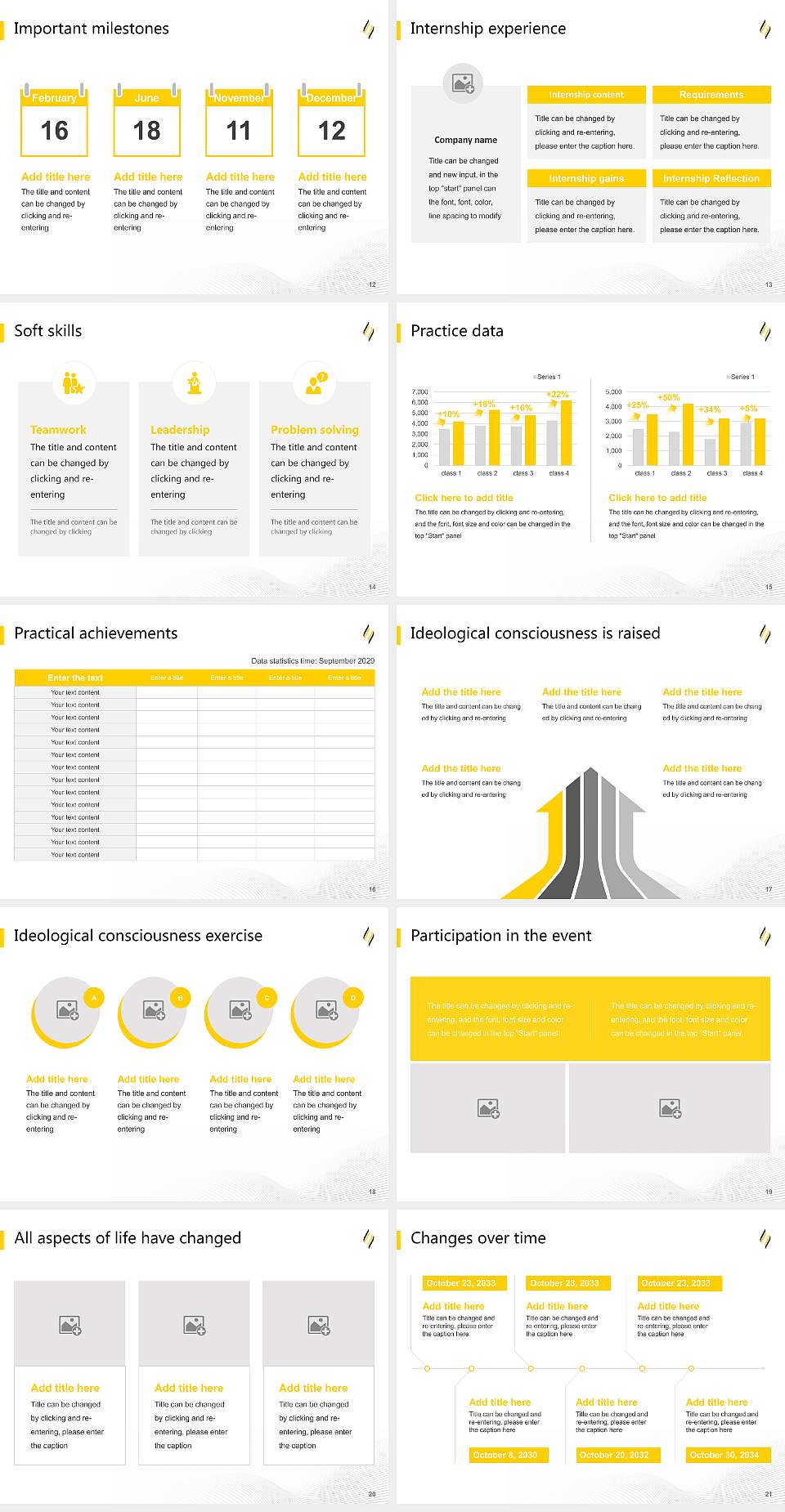 Avondale University National Scholarship Defense PPT Template4:3 ratio PPT effect preview image3