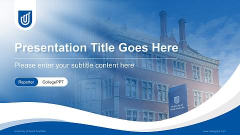 University of South Australia Lecture Sharing and Networking Event PPT Template