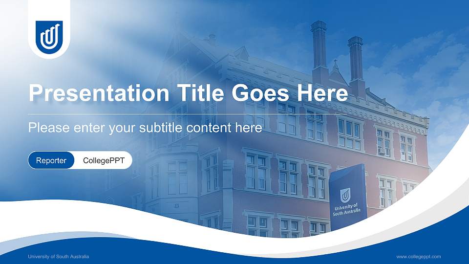 University of South Australia Lecture Sharing and Networking Event PPT Template16:9 ratio PPT effect preview image