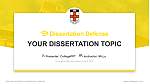University of New South Wales Graduation Thesis Defense PPT Template