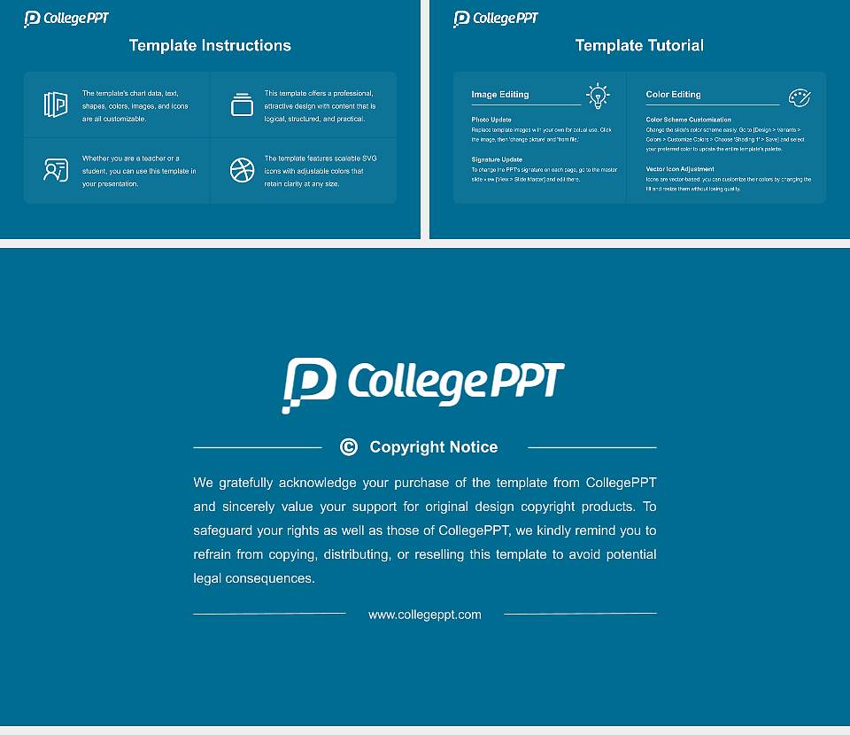 University of Canberra Course/Courseware Creation PPT Template16:9 ratio PPT effect preview image5