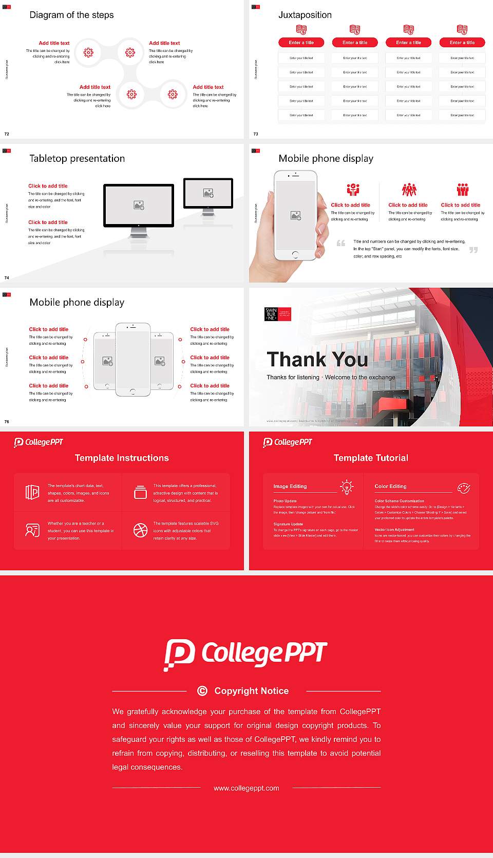 Swinburne University of Technology Competition/Entrepreneurship Contest PPT Template16:9 ratio PPT effect preview image9