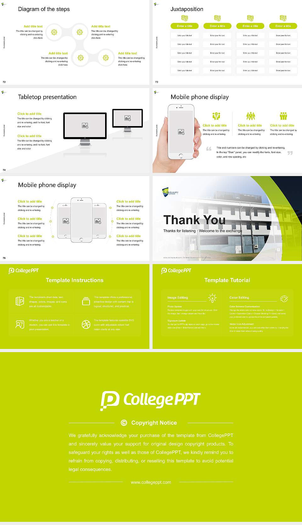 Central Queensland University Competition/Entrepreneurship Contest PPT Template16:9 ratio PPT effect preview image9