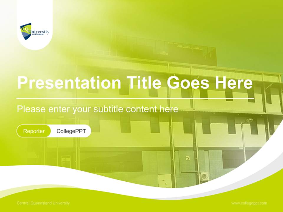 Central Queensland University Lecture Sharing and Networking Event PPT Template4:3 ratio PPT effect preview image4