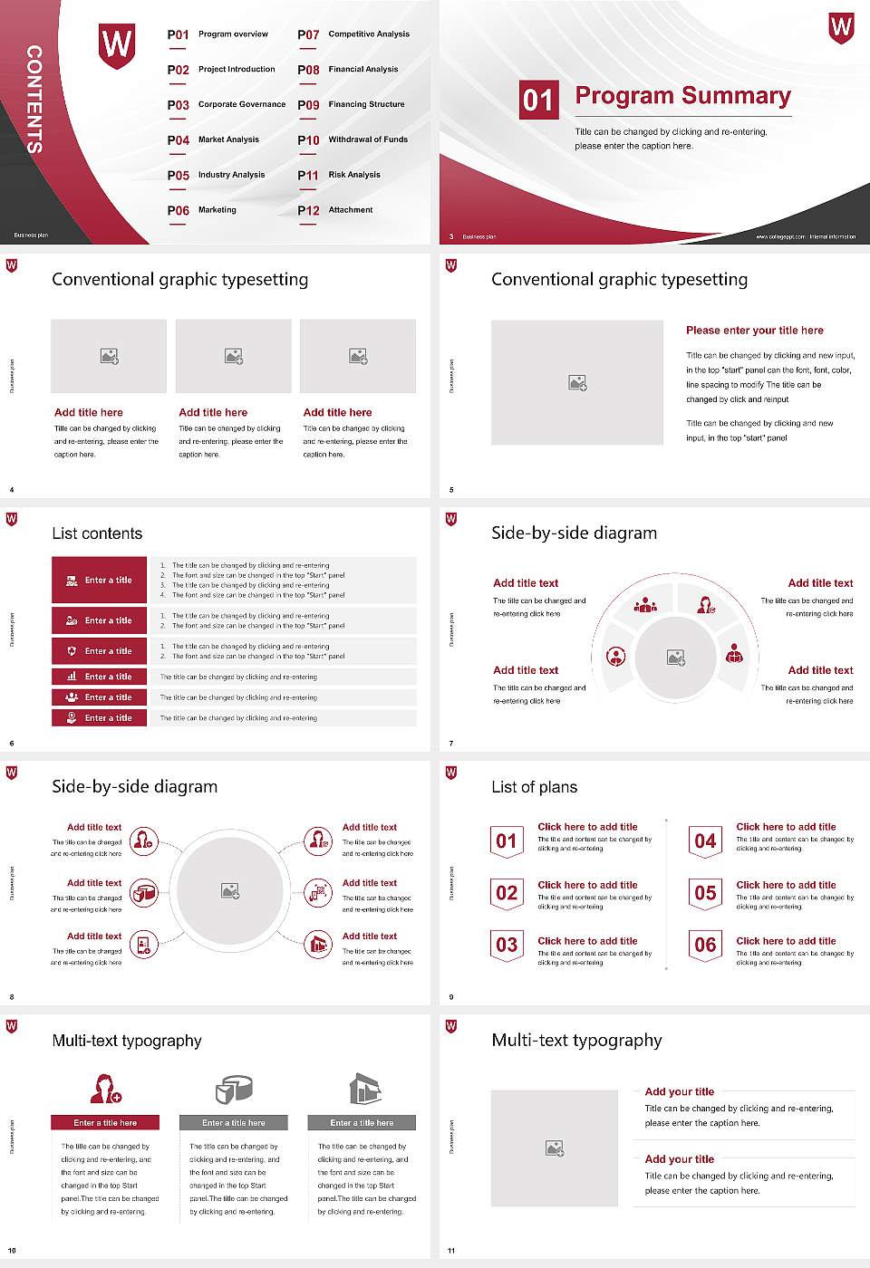 Western Sydney University Competition/Entrepreneurship Contest PPT Template16:9 ratio PPT effect preview image2