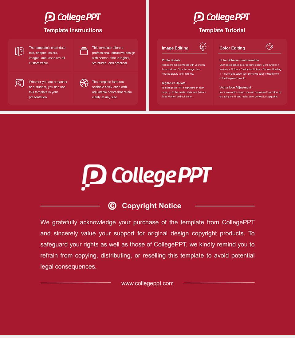 Macquarie University Course/Courseware Creation PPT Template4:3 ratio PPT effect preview image5