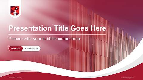 Macquarie University Lecture Sharing and Networking Event PPT Template