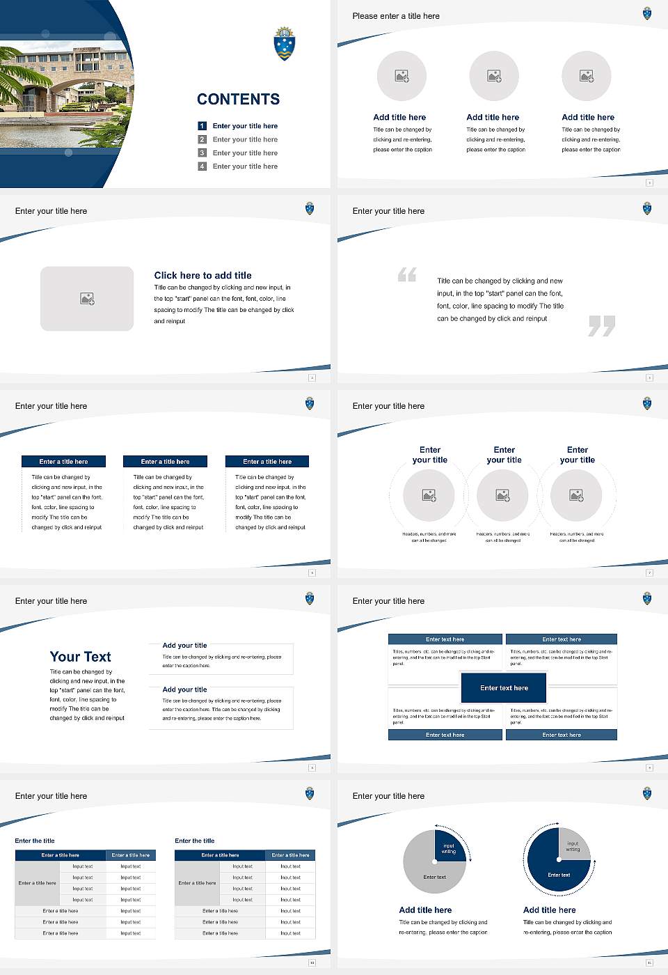 Bond University Course/Courseware Creation PPT Template16:9 ratio PPT effect preview image2
