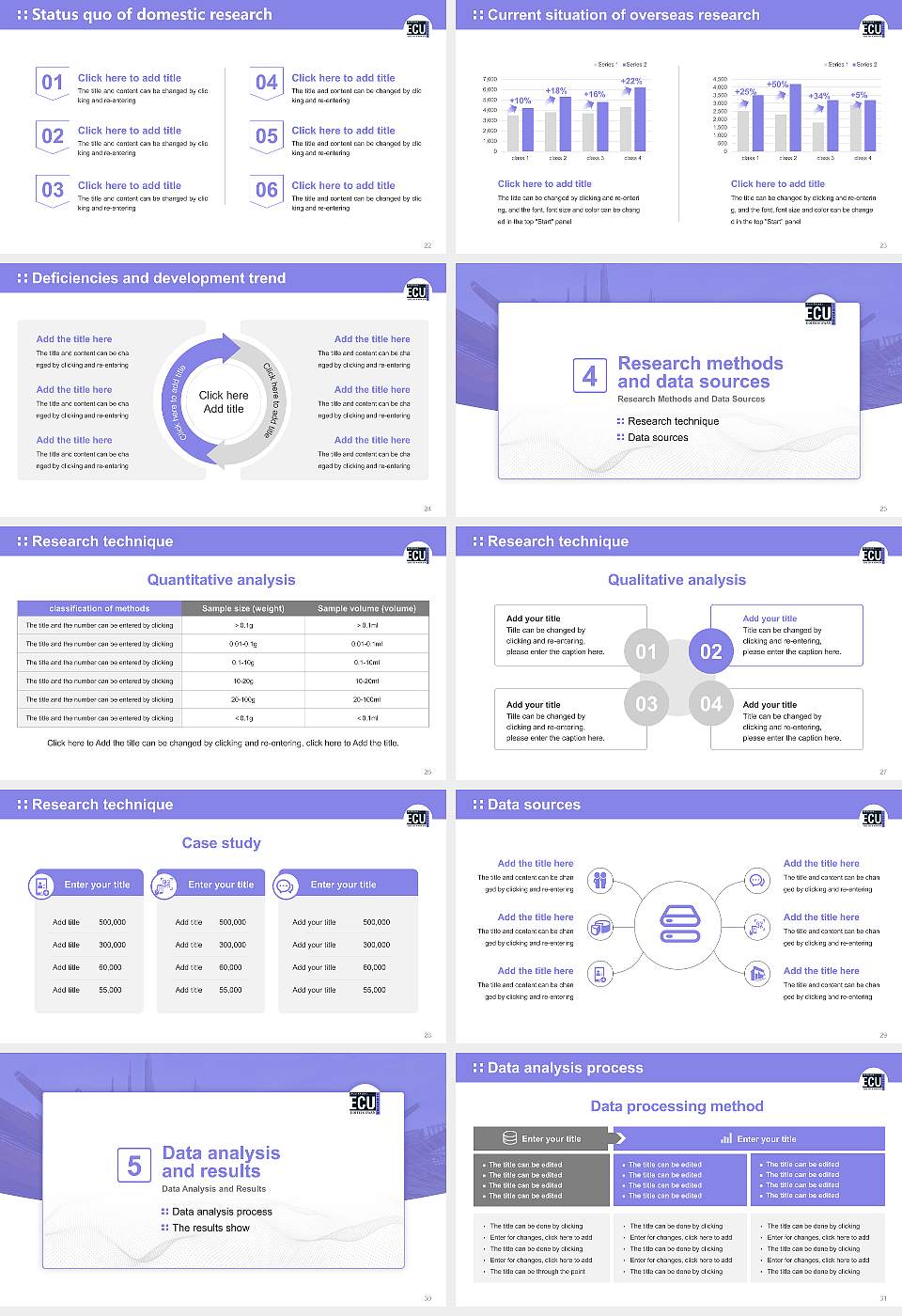 Edith Cowan University Graduation Thesis Defense PPT Template16:9 ratio PPT effect preview image4