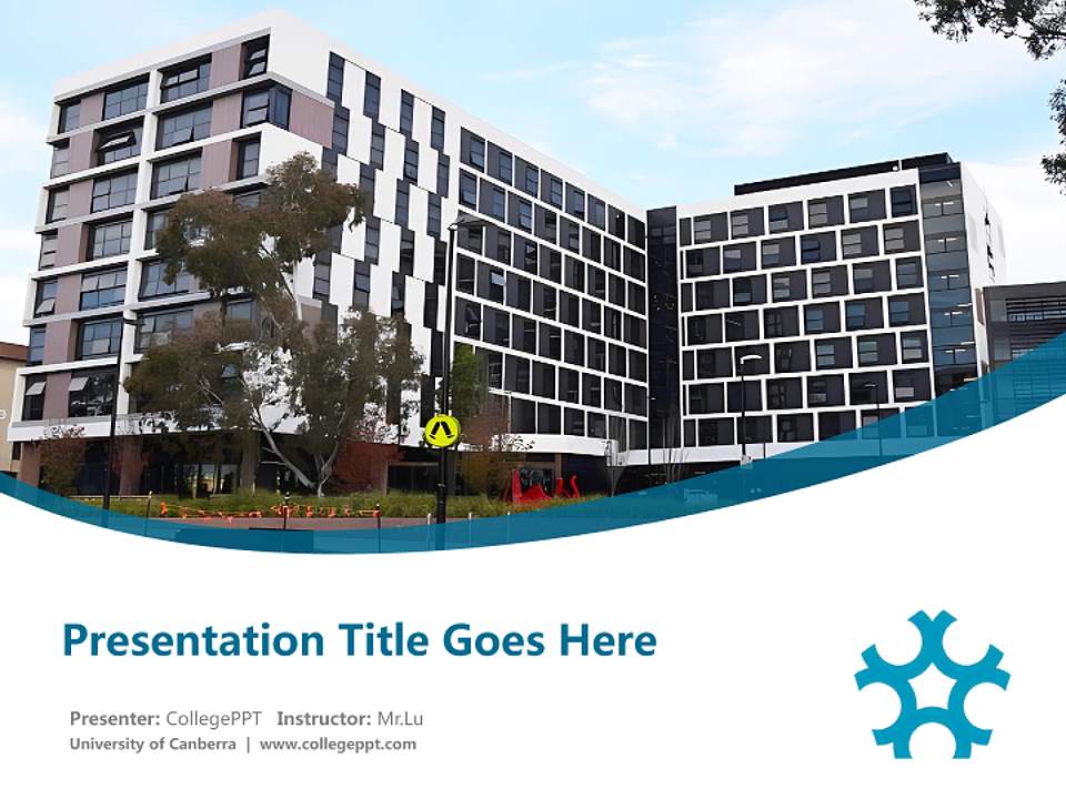 University of Canberra Course/Courseware Creation PPT Template4:3 ratio PPT effect preview image5