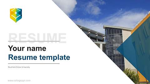 Southern Cross University Resume PPT Template