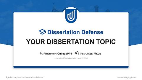 University of South Australia Graduation Thesis Defense PPT Template