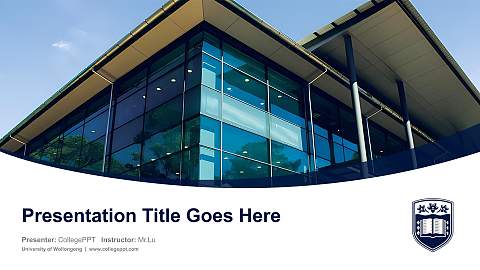 University of Wollongong Course/Courseware Creation PPT Template