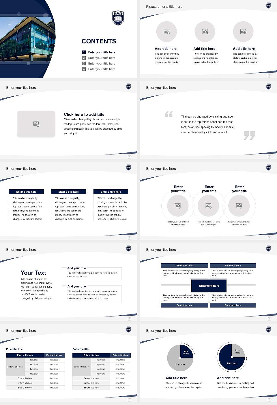 University of Wollongong Course/Courseware Creation PPT Template16:9 ratio PPT effect preview image2