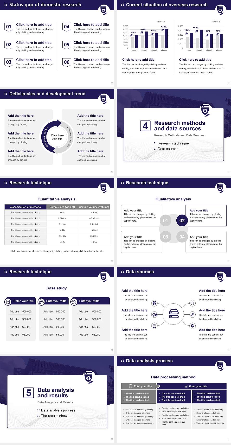 Charles Darwin University Graduation Thesis Defense PPT Template4:3 ratio PPT effect preview image4