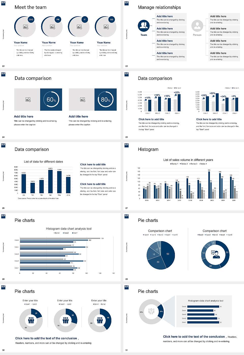 Queensland University of Technology Competition/Entrepreneurship Contest PPT Template16:9 ratio PPT effect preview image4