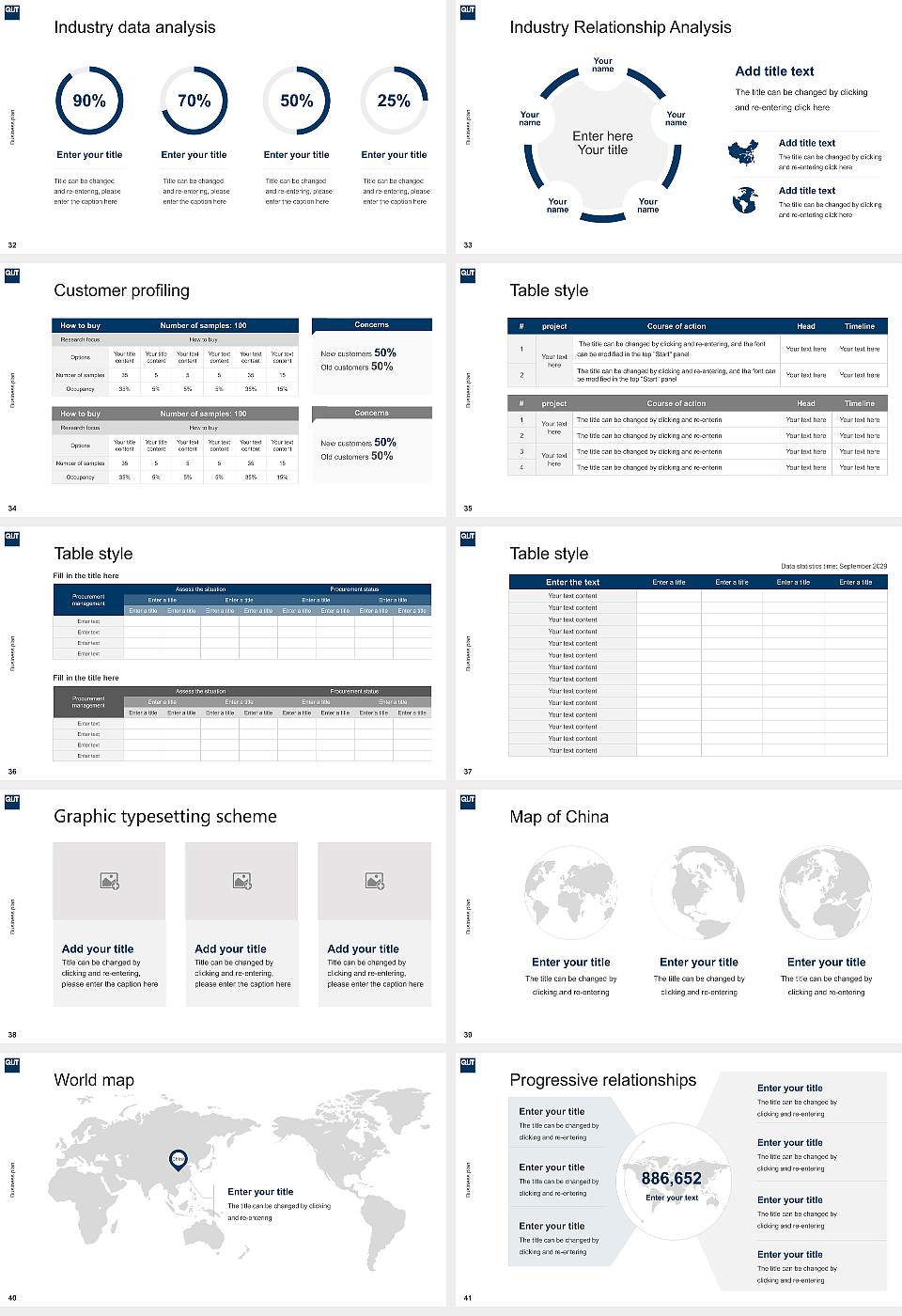 Queensland University of Technology Competition/Entrepreneurship Contest PPT Template16:9 ratio PPT effect preview image5