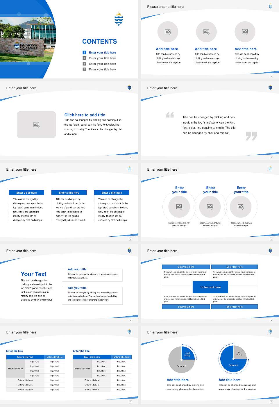 James Cook University Course/Courseware Creation PPT Template16:9 ratio PPT effect preview image2
