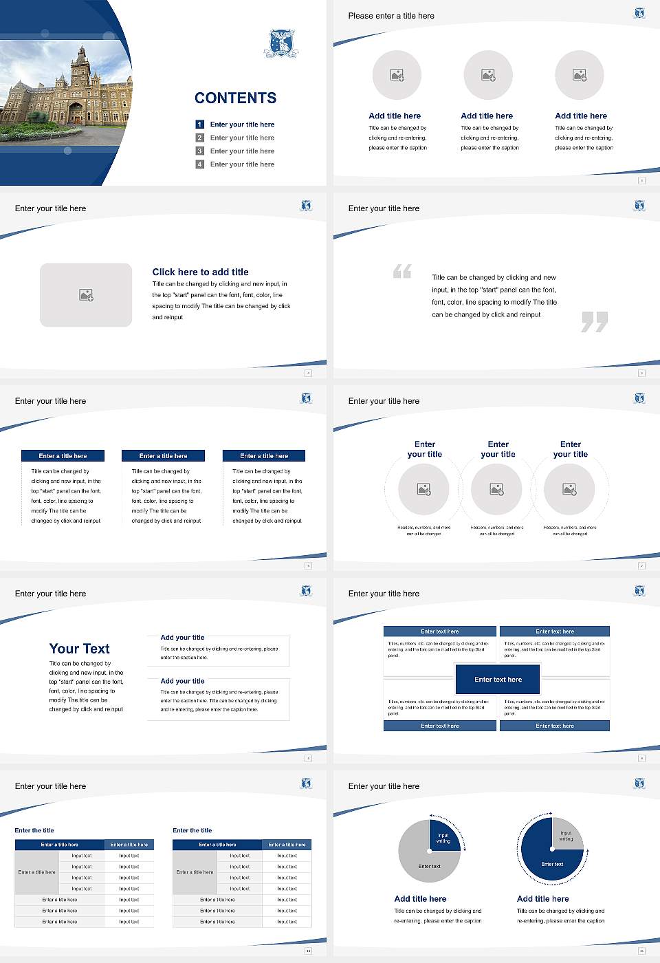 The University of Melbourne Course/Courseware Creation PPT Template16:9 ratio PPT effect preview image2