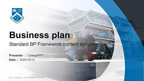 Monash University Competition/Entrepreneurship Contest PPT Template