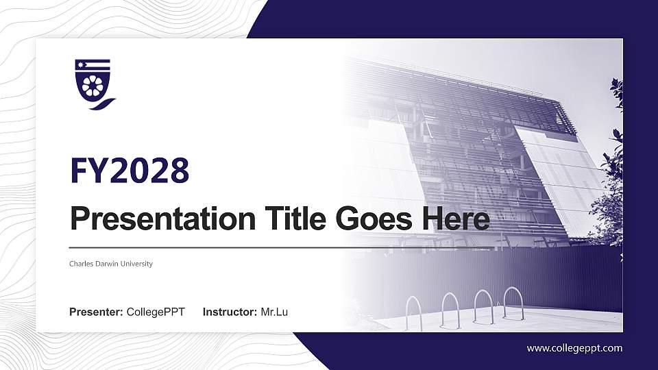 Charles Darwin University Academic Presentation/Research Findings Report PPT Template16:9 ratio PPT effect preview image