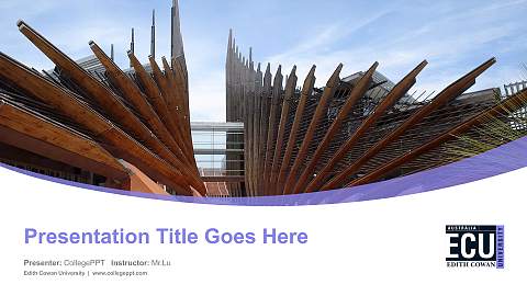 Edith Cowan University Course/Courseware Creation PPT Template