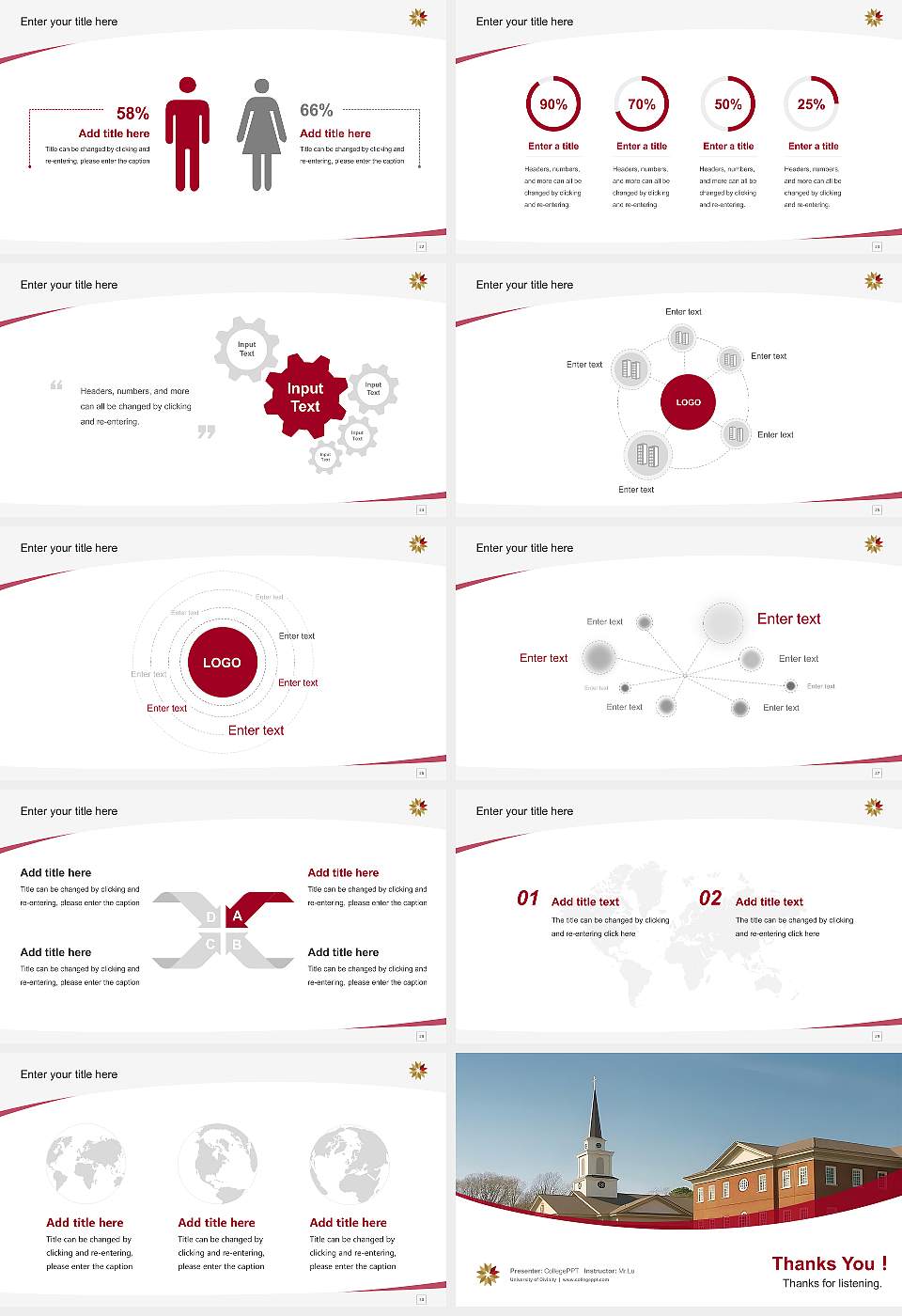 University of Divinity Course/Courseware Creation PPT Template16:9 ratio PPT effect preview image4