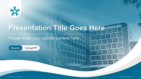 University of Canberra Lecture Sharing and Networking Event PPT Template