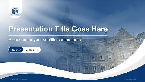 The University of Melbourne Lecture Sharing and Networking Event PPT Template