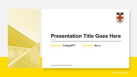 University of New South Wales General Purpose PPT Template