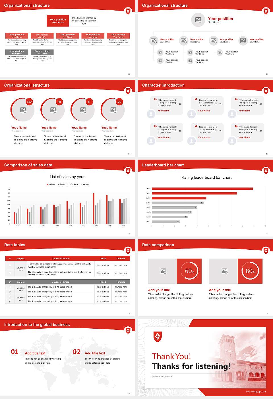 Australian Catholic University Academic Presentation/Research Findings Report PPT Template16:9 ratio PPT effect preview image4