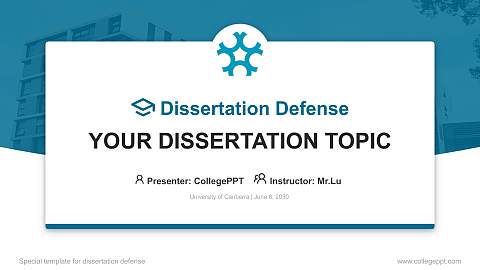 University of Canberra Graduation Thesis Defense PPT Template