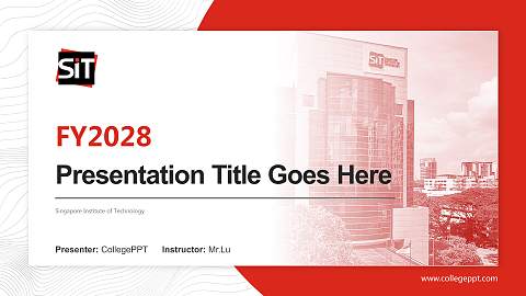 Singapore Institute of Technology Academic Presentation/Research Findings Report PPT Template