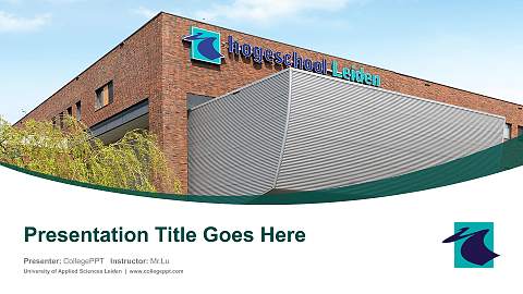 University of Applied Sciences Leiden Course/Courseware Creation PPT Template