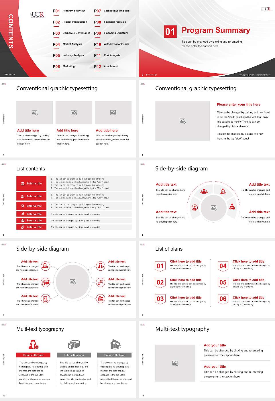 University College Roosevelt Competition/Entrepreneurship Contest PPT Template16:9 ratio PPT effect preview image2