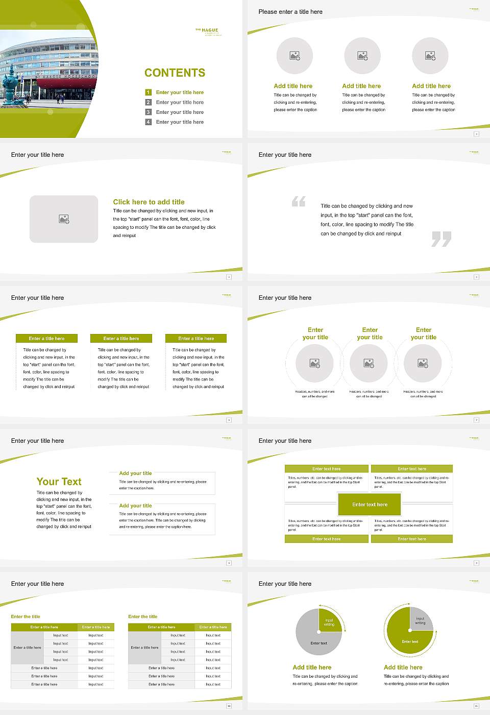 The Hague University of Applied Sciences Course/Courseware Creation PPT Template16:9 ratio PPT effect preview image2